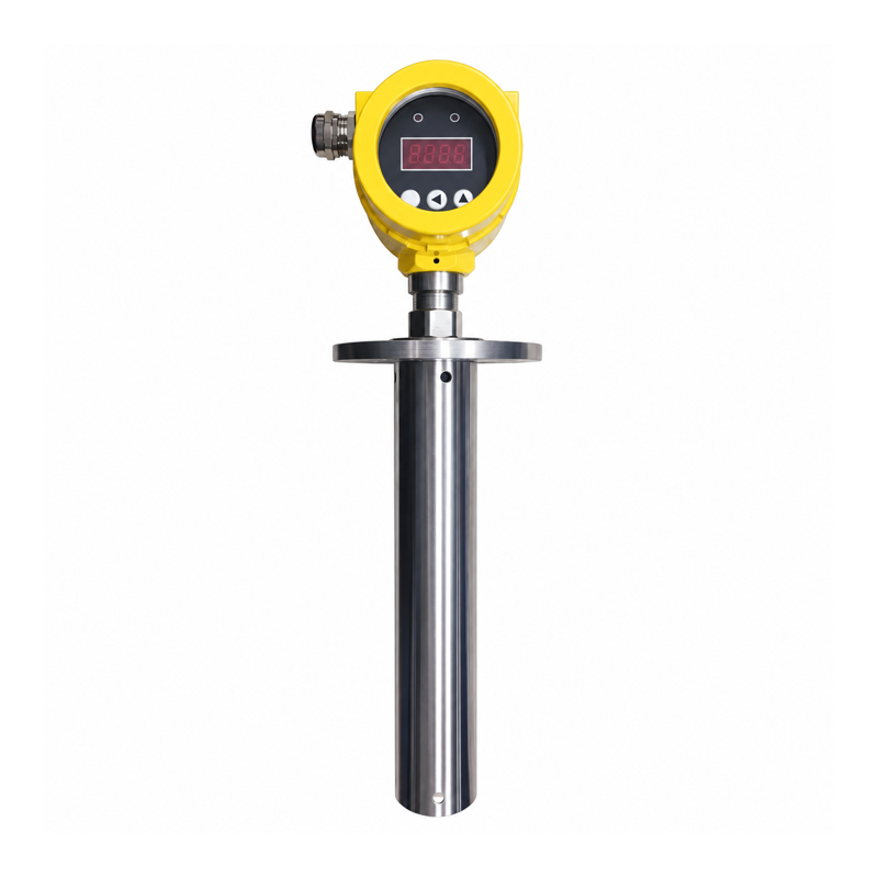 Float level controller with protective tube