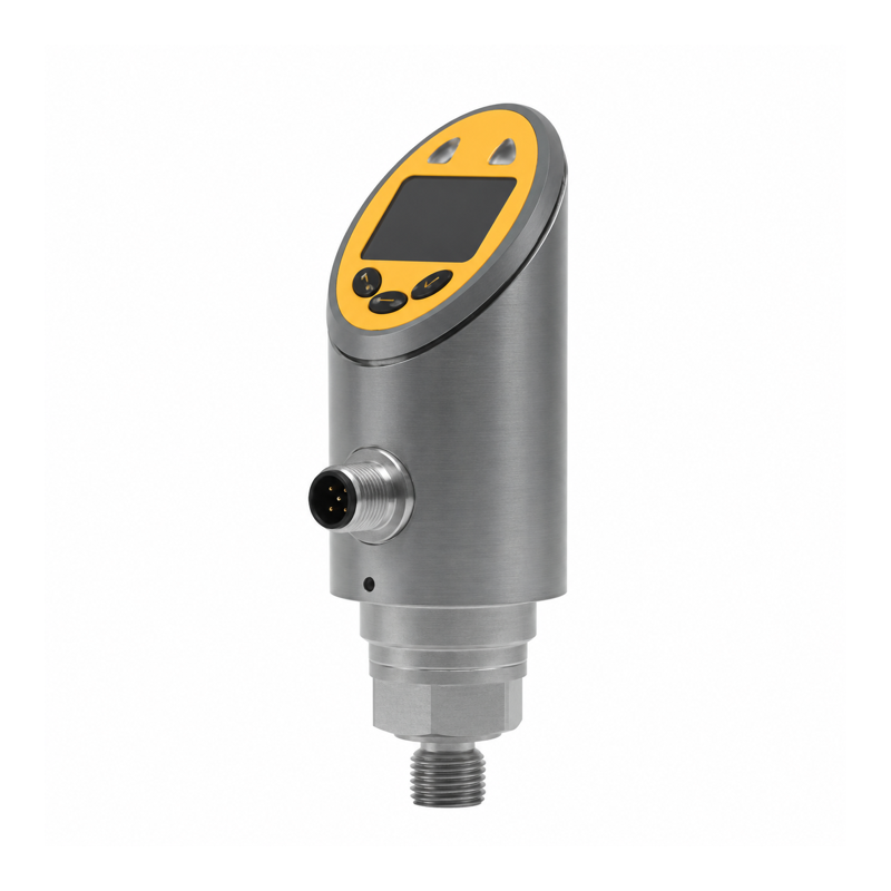 Dual-output pressure switch with local display and threaded connection