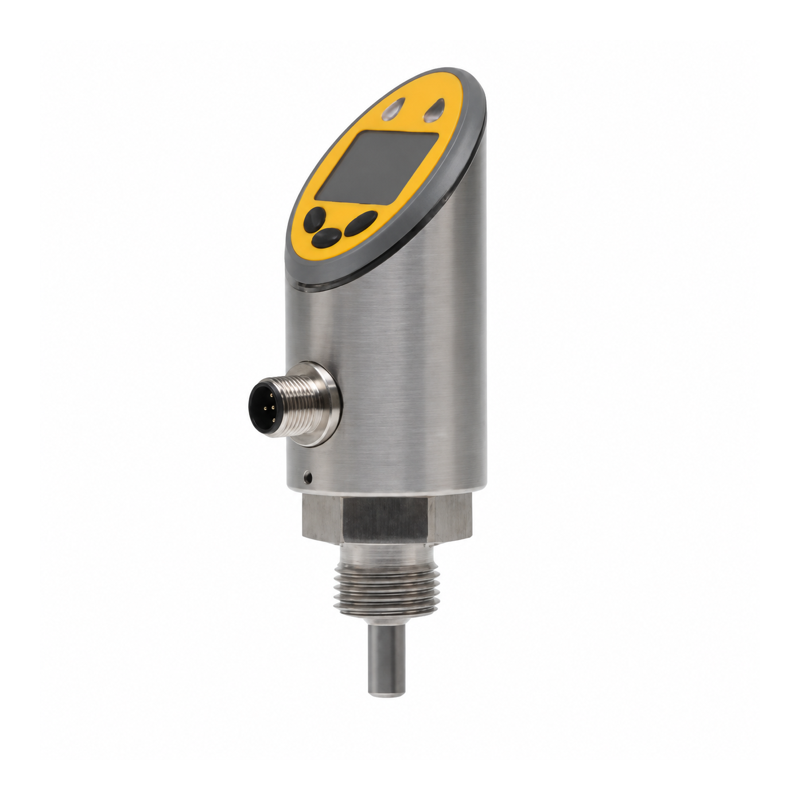 Dual-output temperature switch with display and immersion probe